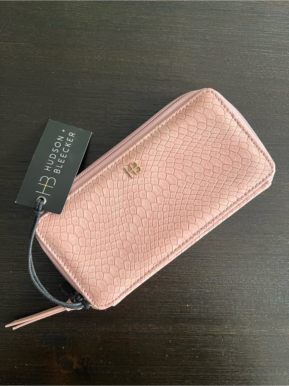Blush Pink Zip-Around Wallet